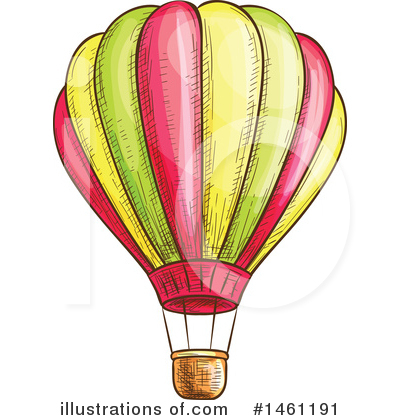 Royalty-Free (RF) Hot Air Balloon Clipart Illustration by Vector Tradition SM - Stock Sample #1461191