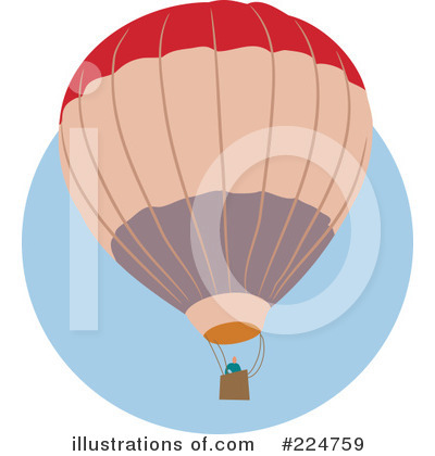 Royalty-Free (RF) Hot Air Balloon Clipart Illustration by Prawny - Stock Sample #224759