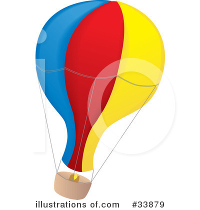 Royalty-Free (RF) Hot Air Balloon Clipart Illustration by Rasmussen Images - Stock Sample #33879