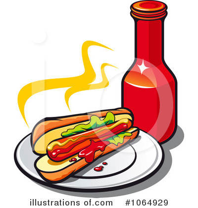 Royalty-Free (RF) Hot Dog Clipart Illustration by Vector Tradition SM - Stock Sample #1064929