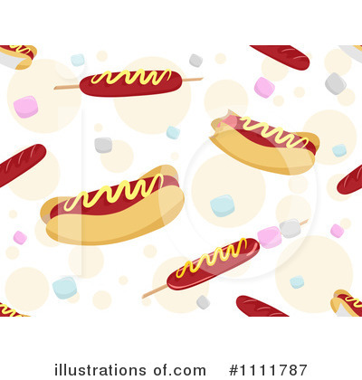 Royalty-Free (RF) Hot Dog Clipart Illustration by BNP Design Studio - Stock Sample #1111787