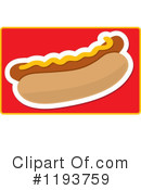 Hot Dog Clipart #1193759 by Maria Bell