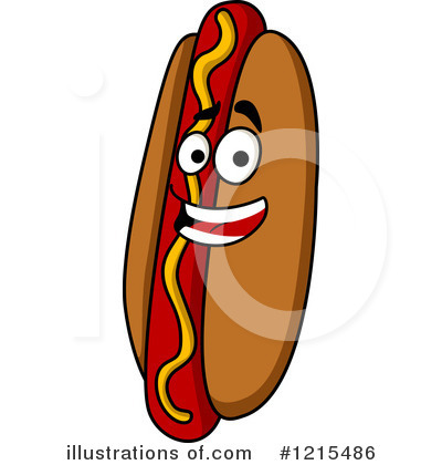 Royalty-Free (RF) Hot Dog Clipart Illustration by Vector Tradition SM - Stock Sample #1215486