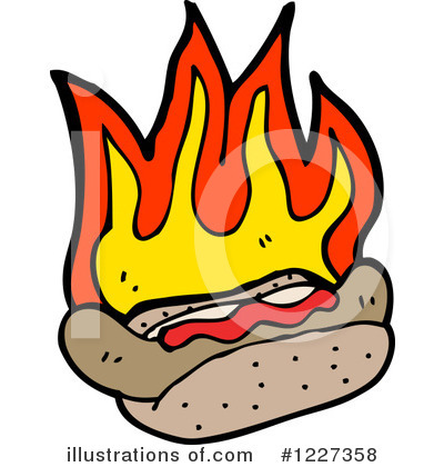 Royalty-Free (RF) Hot Dog Clipart Illustration by lineartestpilot - Stock Sample #1227358