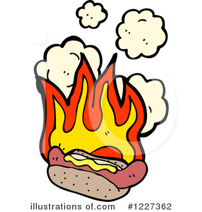 Royalty-Free (RF) Hot Dog Clipart Illustration by lineartestpilot - Stock Sample #1227362
