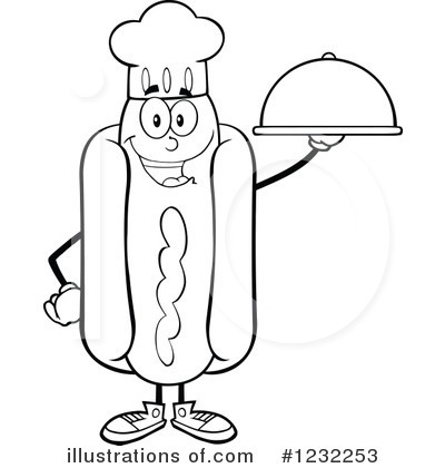 Royalty-Free (RF) Hot Dog Clipart Illustration by Hit Toon - Stock Sample #1232253