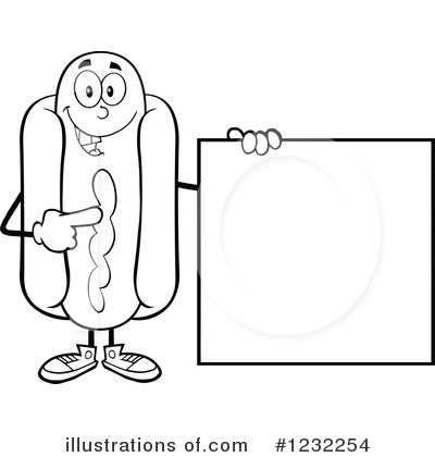 Royalty-Free (RF) Hot Dog Clipart Illustration by Hit Toon - Stock Sample #1232254