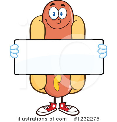 Royalty-Free (RF) Hot Dog Clipart Illustration by Hit Toon - Stock Sample #1232275