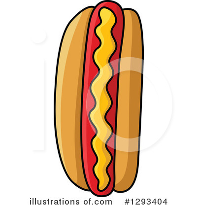 Royalty-Free (RF) Hot Dog Clipart Illustration by Vector Tradition SM - Stock Sample #1293404