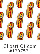 Hot Dog Clipart #1307531 by Vector Tradition SM