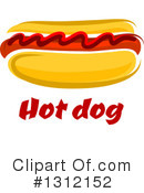 Hot Dog Clipart #1312152 by Vector Tradition SM