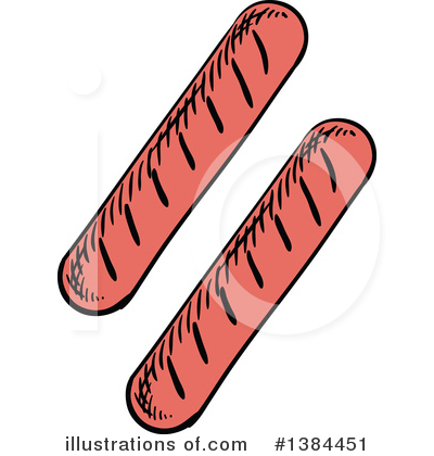 Royalty-Free (RF) Hot Dog Clipart Illustration by Vector Tradition SM - Stock Sample #1384451