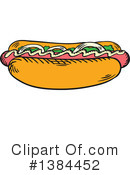 Hot Dog Clipart #1384452 by Vector Tradition SM