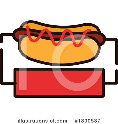 Royalty-Free (RF) Hot Dog Clipart Illustration by Vector Tradition SM - Stock Sample #1390537