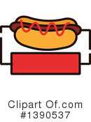 Hot Dog Clipart #1390537 by Vector Tradition SM