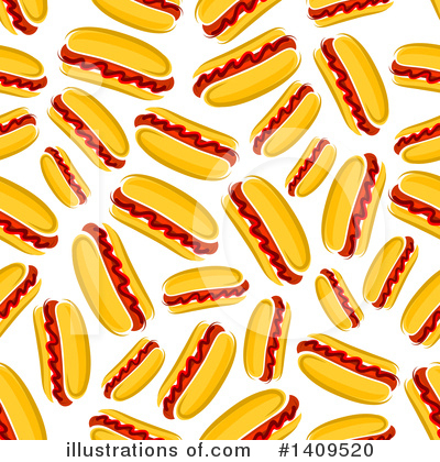 Royalty-Free (RF) Hot Dog Clipart Illustration by Vector Tradition SM - Stock Sample #1409520