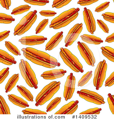Royalty-Free (RF) Hot Dog Clipart Illustration by Vector Tradition SM - Stock Sample #1409532