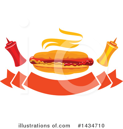 Royalty-Free (RF) Hot Dog Clipart Illustration by Vector Tradition SM - Stock Sample #1434710