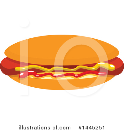 Hotdogs Clipart #1445251 by Vector Tradition SM