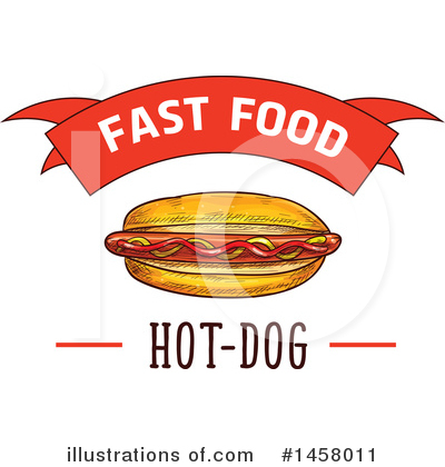Royalty-Free (RF) Hot Dog Clipart Illustration by Vector Tradition SM - Stock Sample #1458011