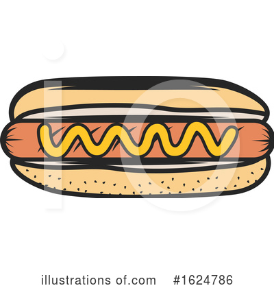 Royalty-Free (RF) Hot Dog Clipart Illustration by Vector Tradition SM - Stock Sample #1624786