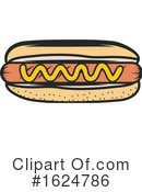 Hot Dog Clipart #1624786 by Vector Tradition SM