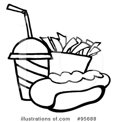 Royalty-Free (RF) Hot Dog Clipart Illustration by Hit Toon - Stock Sample #95688