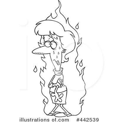 Royalty-Free (RF) Hot Flash Clipart Illustration by toonaday - Stock Sample #442539
