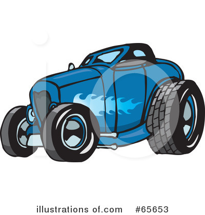 Hot Rod Clipart #65653 by Dennis Holmes Designs