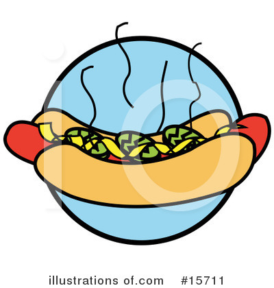 Royalty-Free (RF) Hotdog Clipart Illustration by Andy Nortnik - Stock Sample #15711