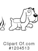 Hound Clipart #1204513 by Cory Thoman