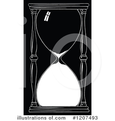 Royalty-Free (RF) Hourglass Clipart Illustration by Prawny Vintage - Stock Sample #1207493