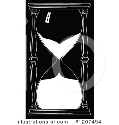 Royalty-Free (RF) Hourglass Clipart Illustration by Prawny Vintage - Stock Sample #1207494