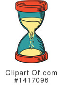 Hourglass Clipart #1417096 by Vector Tradition SM