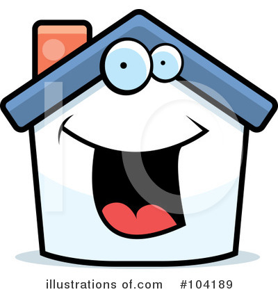 Royalty-Free (RF) House Clipart Illustration by Cory Thoman - Stock Sample #104189