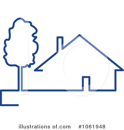 Royalty-Free (RF) House Clipart Illustration by Vector Tradition SM - Stock Sample #1061948
