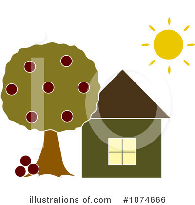 Royalty-Free (RF) House Clipart Illustration by Pams Clipart - Stock Sample #1074666