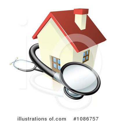 Royalty-Free (RF) House Clipart Illustration by AtStockIllustration - Stock Sample #1086757