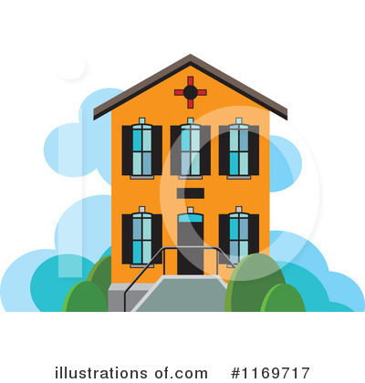 Royalty-Free (RF) House Clipart Illustration by Lal Perera - Stock Sample #1169717