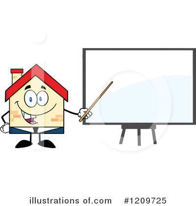 Royalty-Free (RF) House Clipart Illustration by Hit Toon - Stock Sample #1209725