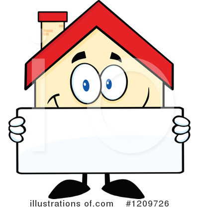 Royalty-Free (RF) House Clipart Illustration by Hit Toon - Stock Sample #1209726