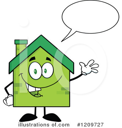 Royalty-Free (RF) House Clipart Illustration by Hit Toon - Stock Sample #1209727