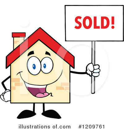 Royalty-Free (RF) House Clipart Illustration by Hit Toon - Stock Sample #1209761