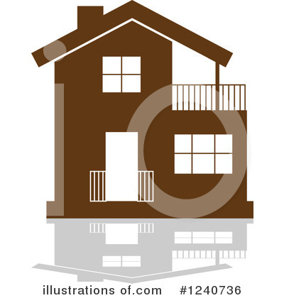 Royalty-Free (RF) House Clipart Illustration by Vector Tradition SM - Stock Sample #1240736
