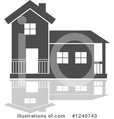 Royalty-Free (RF) House Clipart Illustration by Vector Tradition SM - Stock Sample #1240743