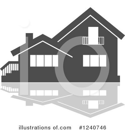 Royalty-Free (RF) House Clipart Illustration by Vector Tradition SM - Stock Sample #1240746