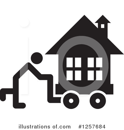 Royalty-Free (RF) House Clipart Illustration by Lal Perera - Stock Sample #1257684