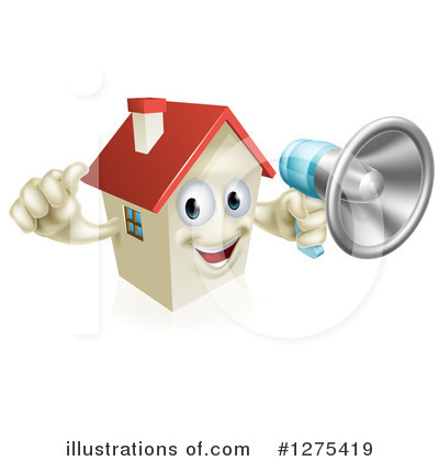 Royalty-Free (RF) House Clipart Illustration by AtStockIllustration - Stock Sample #1275419