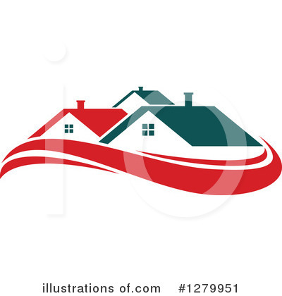 Royalty-Free (RF) House Clipart Illustration by Vector Tradition SM - Stock Sample #1279951