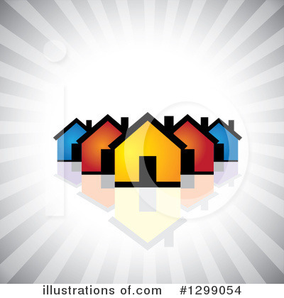Royalty-Free (RF) House Clipart Illustration by ColorMagic - Stock Sample #1299054